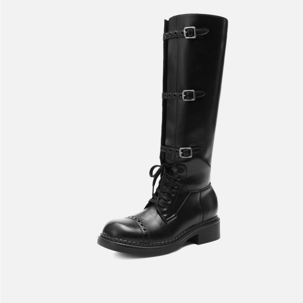 Dream Pairs Knee High Riding Moto Boot - Picture 1 of 7